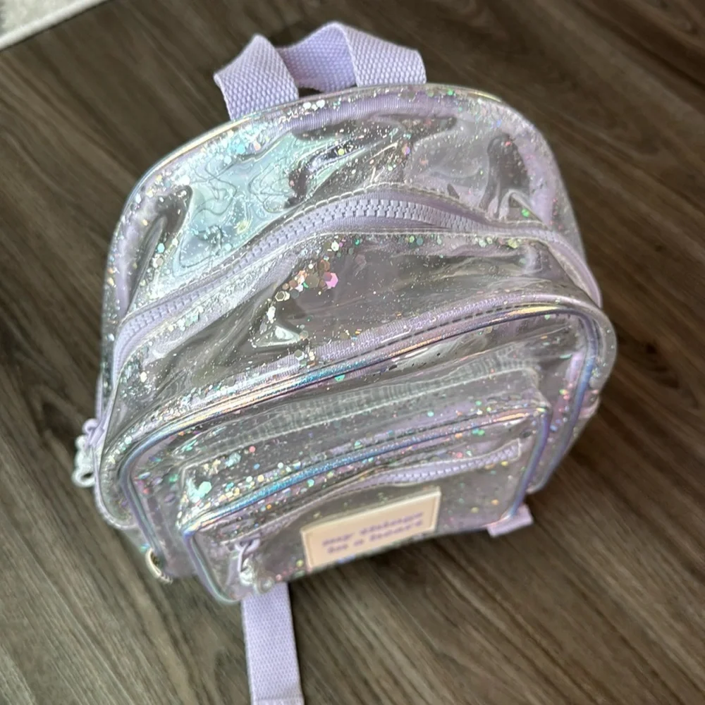 Zara Kids VINYL BACKPACK - Purple